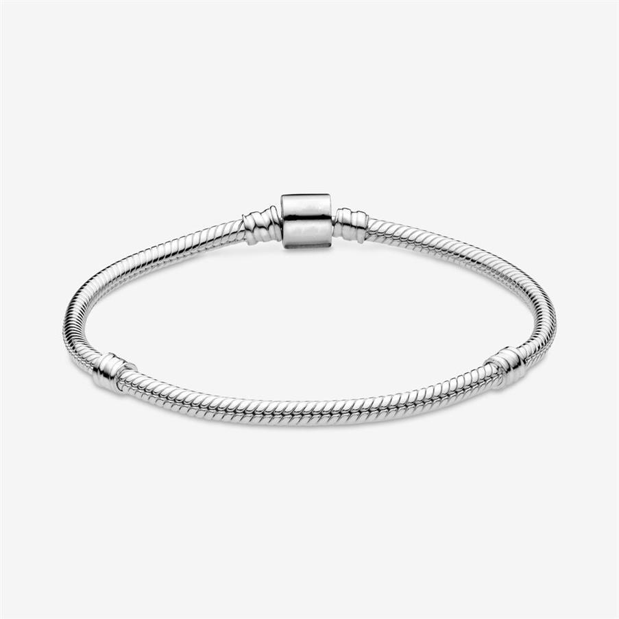 925 Bracciale di serpenti a botte in argento sterling Fit Autentico fascino europeo europeo Accessori gioielli di moda 2866