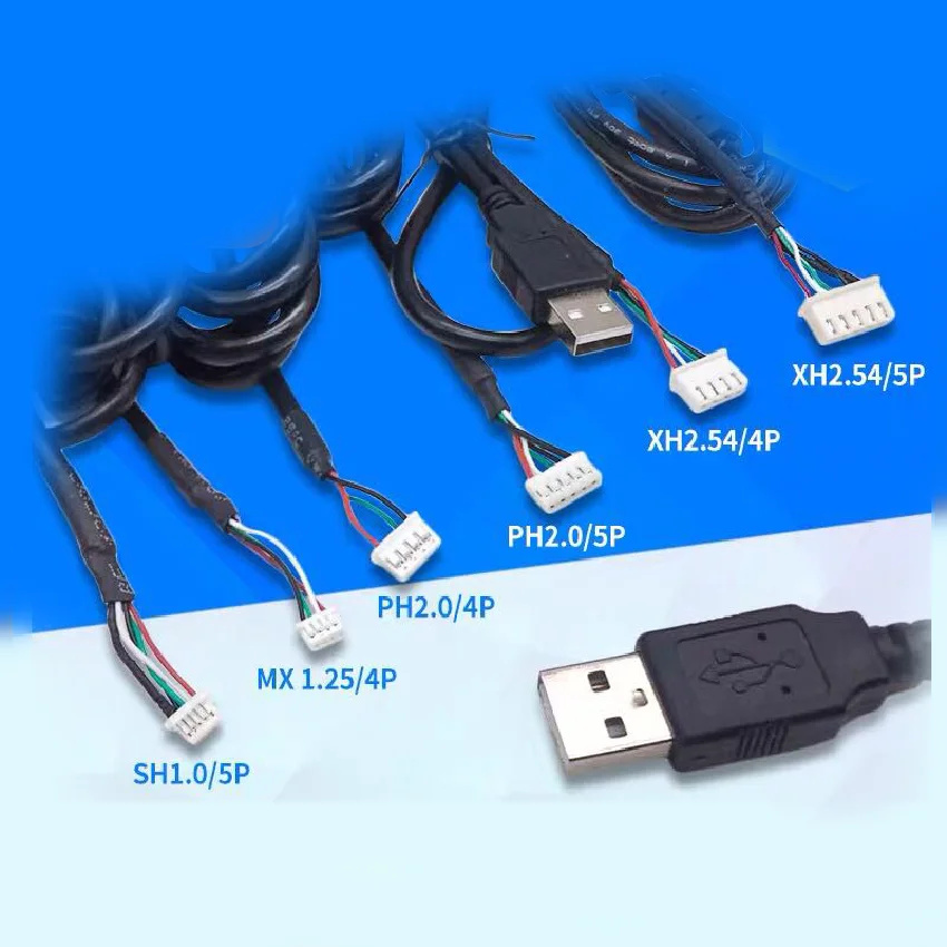 Saf Bakır USB Terminal Veri Kablo Çifti MX2.54/PH2.0 Adaptör Kablosu Uzatma Kablosu Dokunmatik Ekran Kablosu