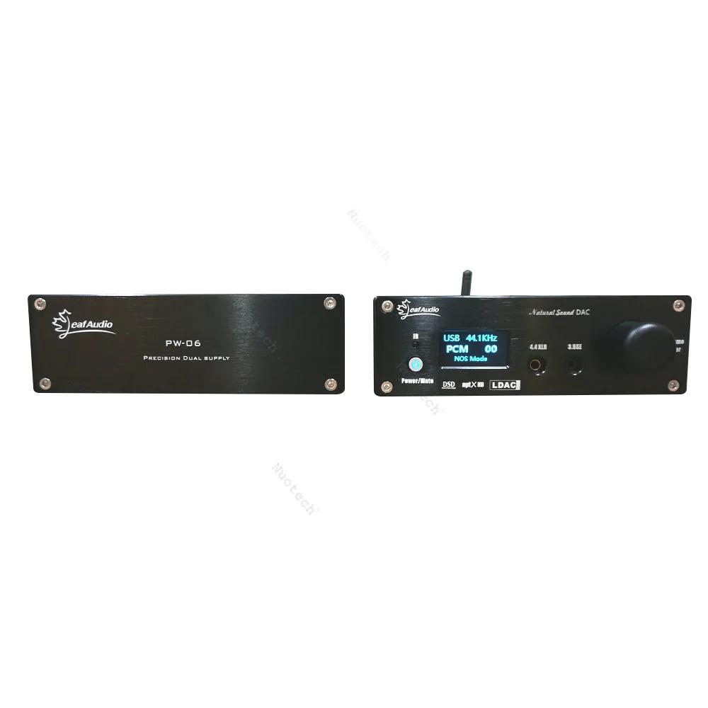 Conectores nuotech dual cs43198 DAC FEBRO REMOTO REMOTO Bluetooth Decoder Split Fonte de alimentação DSD256 Amplificador de fone de ouvido equilibrado com OLED