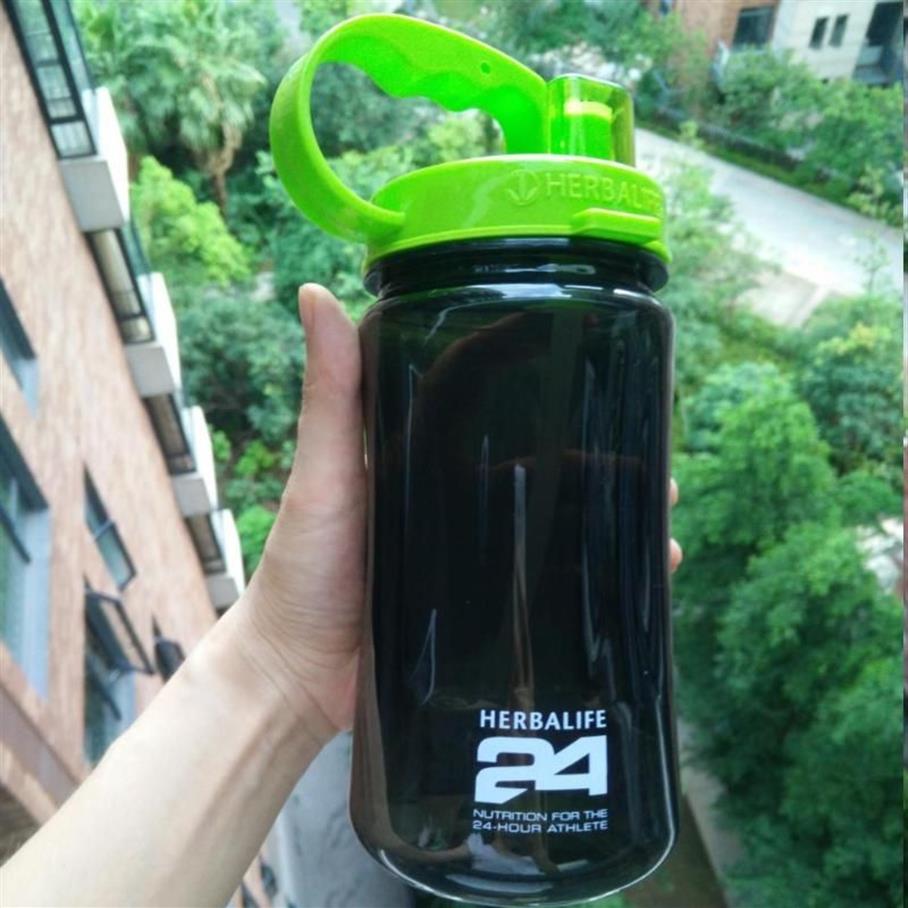 2000 ml 64oz milieuvriendelijke plastic waterfles in voorraad items Volwassenen Handgrip Sport Sport klimmen Hiking Herbalife fles252B