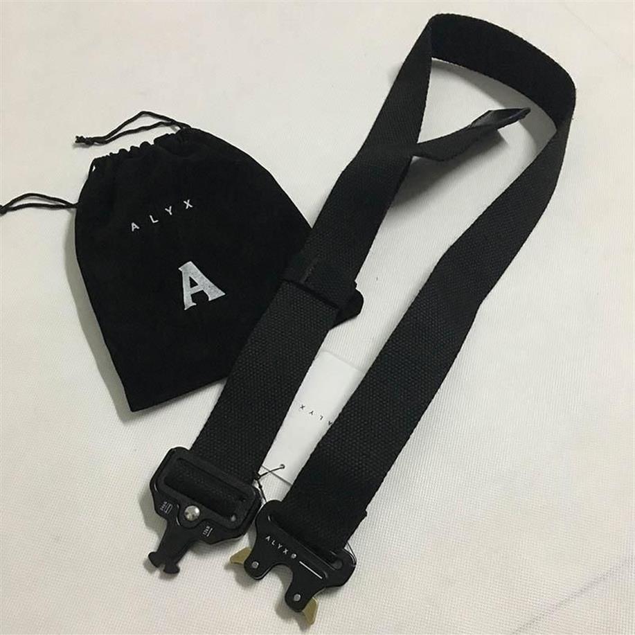 ALYX Belt 128cm Seat Belt Men Women Metal Buckle Ordinary Canvas Alyx Fashion Streetwear243u