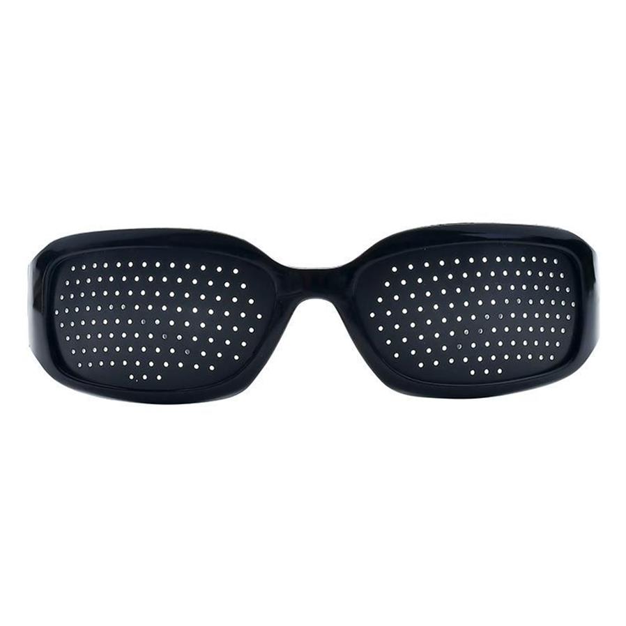 Lunettes de soleil Vision Care Trou Pin Trou Men Femmes Anti-Myopie Pinhole Glêmes Exercice Oeil Améliorer la guérison Natural Guérison Gogglesglas301b