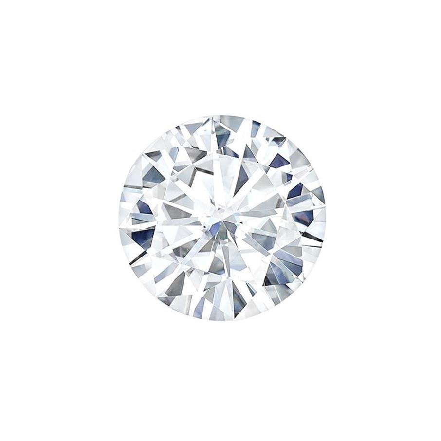 証明書テストポジティブIJカラーラウンドブリリアントカット1CT 6 5mm VVS Clarity Lab Grown Moissanite Diamond for Earring1272a