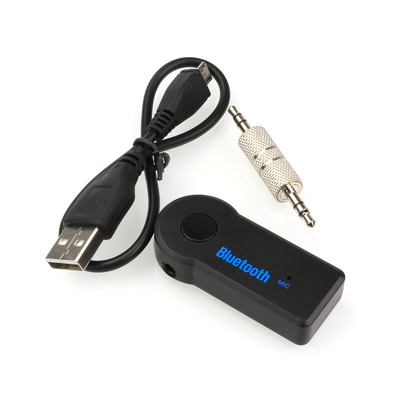 Bluetooth Aux 미니 오디오 수신기 Bluetooth 송신기 3.5mm Jack Handsfree Auto Bluetooth 자동차 키트 음악 어댑터