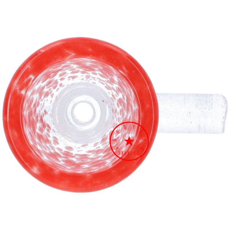 Latest Smoking 14MM 18MM Male Joint Colorful Speckled Thick Glass Replacement Bowl Herb Tobacco Oil Filter WaterPipe Bong Hookah DownStem Holder DHL