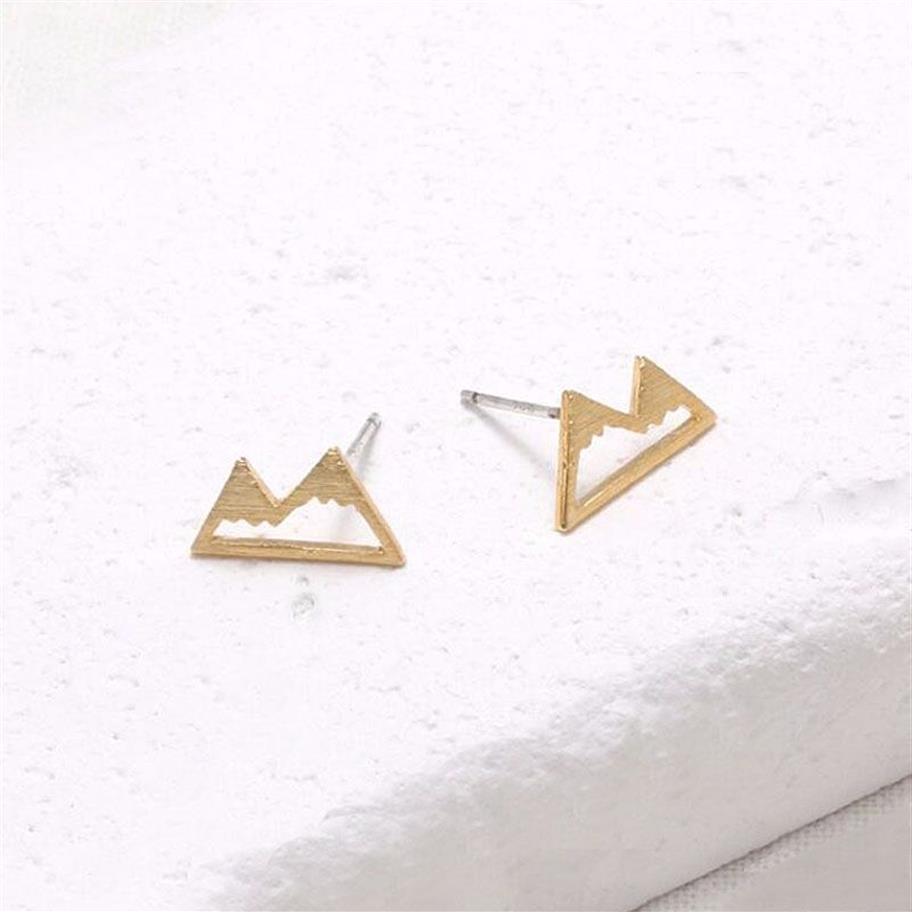 Hele mode sneeuw bergoorbellen voor vrouwen unieke oordingen natuur geïnspireerd kleine eae studs cadeau voor mom efe018259q