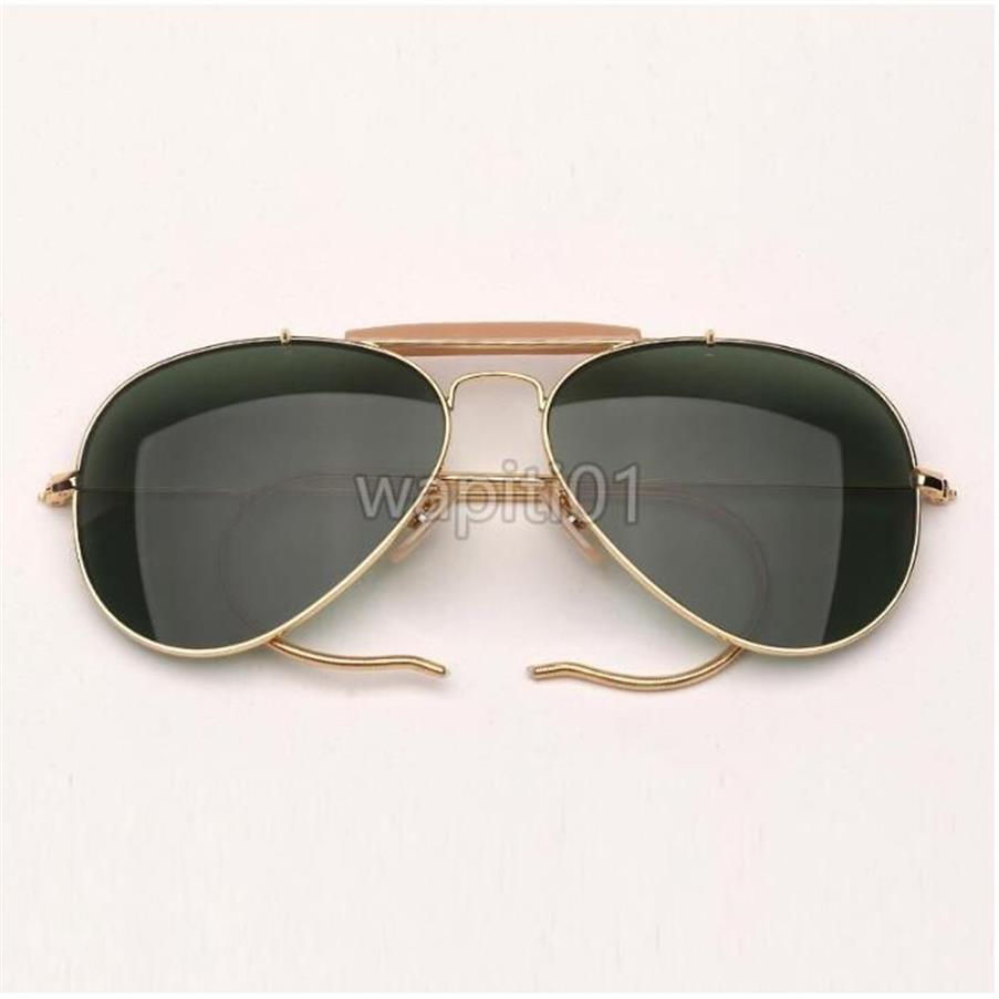 Lunettes de soleil créatrices de style aviation en métal mode Unisexe Vintage Classic Brand Design Sun Glasses Oculos de Sol Gafas Superior Qual2087