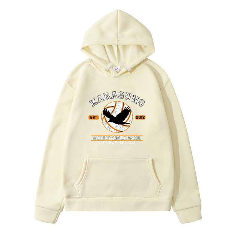 Riman volleyboll junior haikyuu wuye college cosplay tryckt tröja casual hoodie