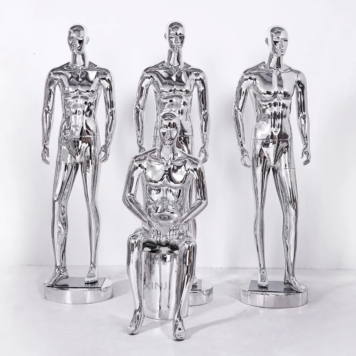 Nice Silver Full Body Mannequin Mende Modèle de meilleure qualité Vente chaude