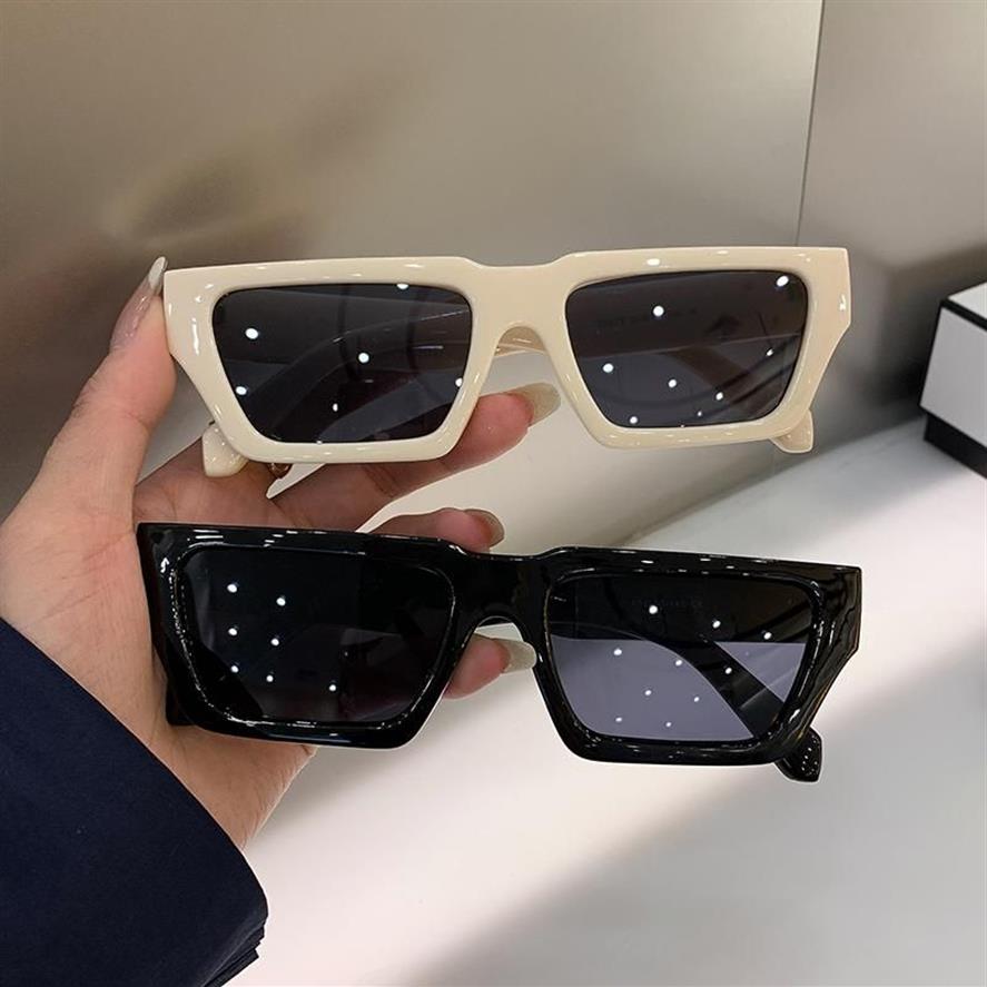 Sonnenbrille Retro Square Frame Mode Sonnenbrille Buntes Vintage übergroß