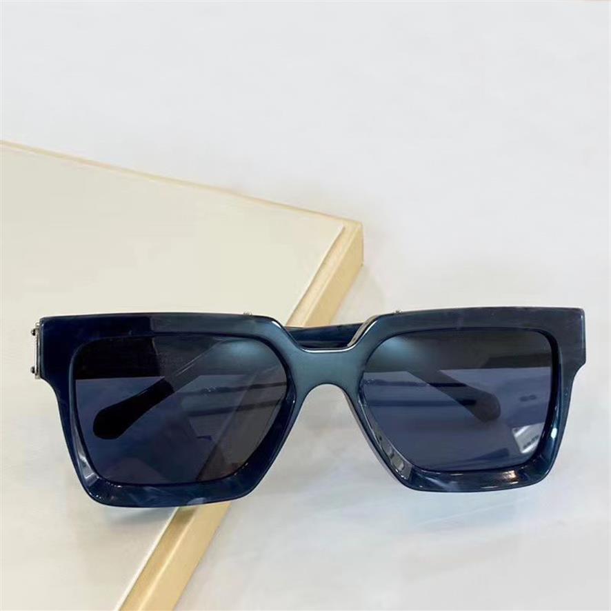 Millionaire Sunglasses for Men Blue Marble Square Frame 96006 Sun Glasses Mens Fashion Sunglasses with box301i