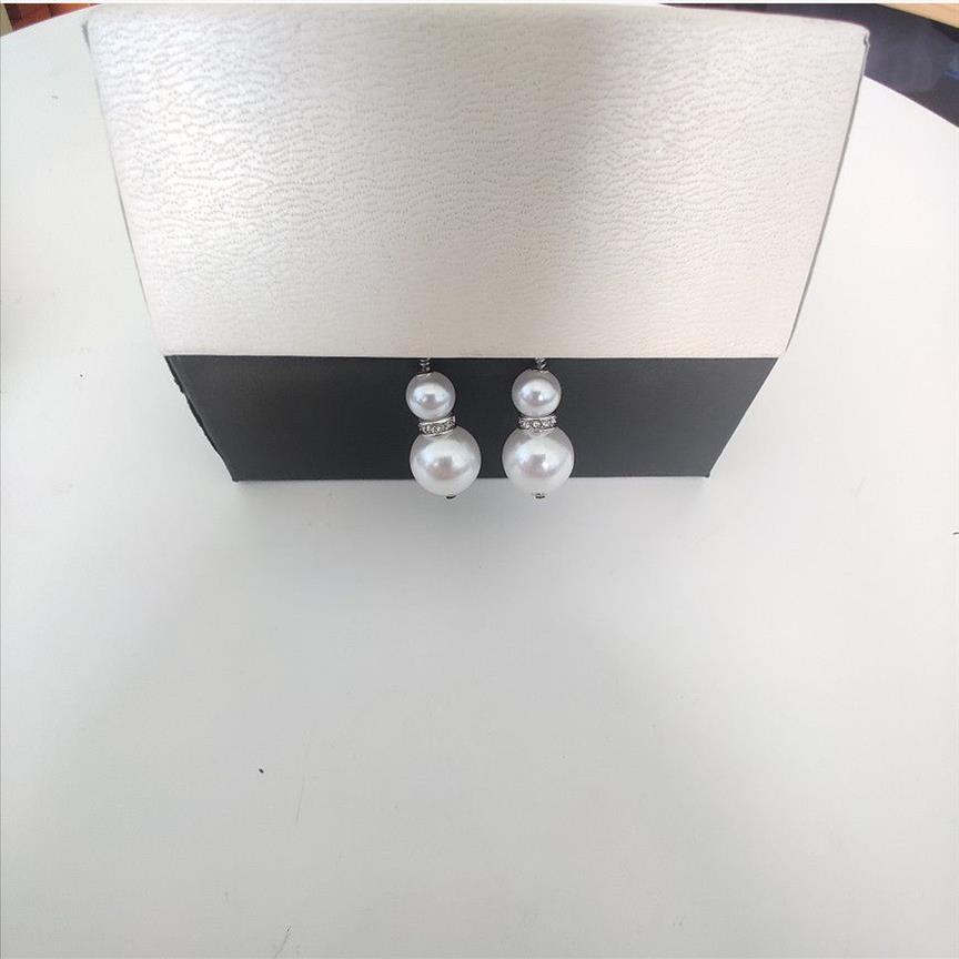 Top Luxury Designer oorbellen Pearl -oorbellen voor vrouw S925 Sterling Silver Pin Oordrings Supply264Ll