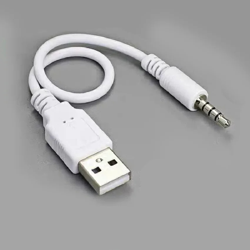 Cable de datos de descarga pública USBA, cable de carga, carga de auriculares DC3.5 impermeables por conducción ósea