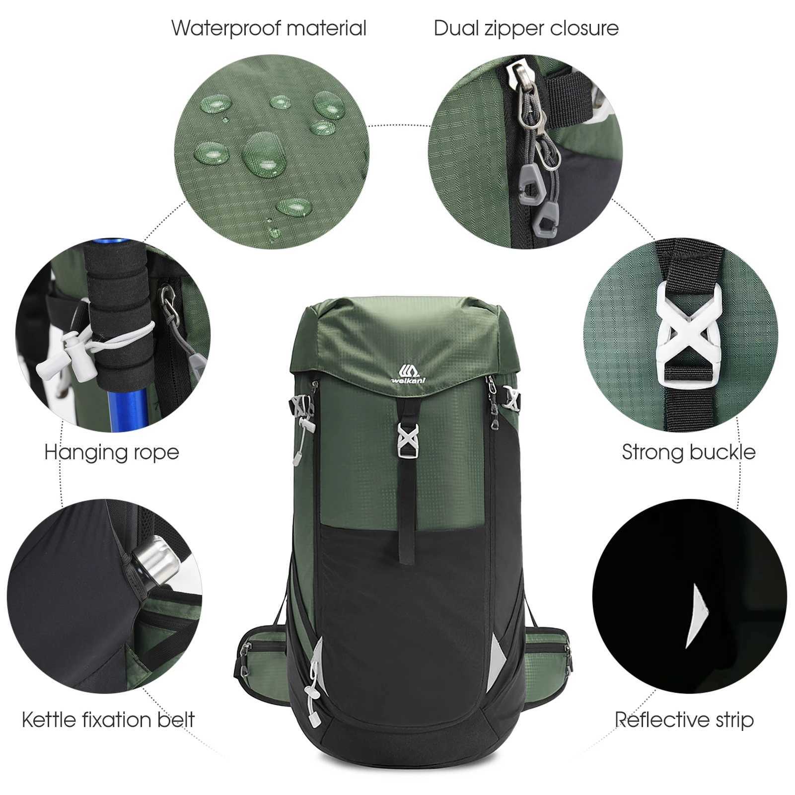 Outdoor Bags 50L Mountain Backpack Waterproof Shoulder Bag Outdoor Sports Bag Tactical Backpack for Men / Women Camping tent Travel HikingL231222