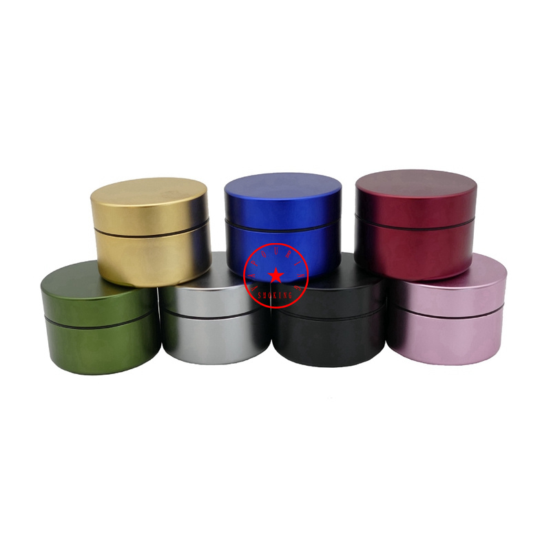 Latest Smoking Colorful Aluminium Alloy Bottle Dry Herb Tobacco Spice Miller Storage Box Stash Case Portable Innovative Seal Jars Tank Container DHL