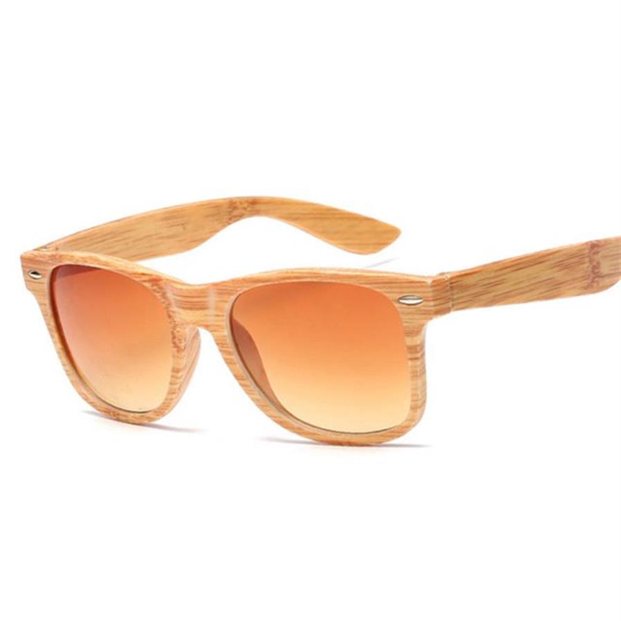 Men voor dames retro hipster vierkante houten print klassieke rij zonnebril buiten UV400 glazen elegante houten print zonnebril297T