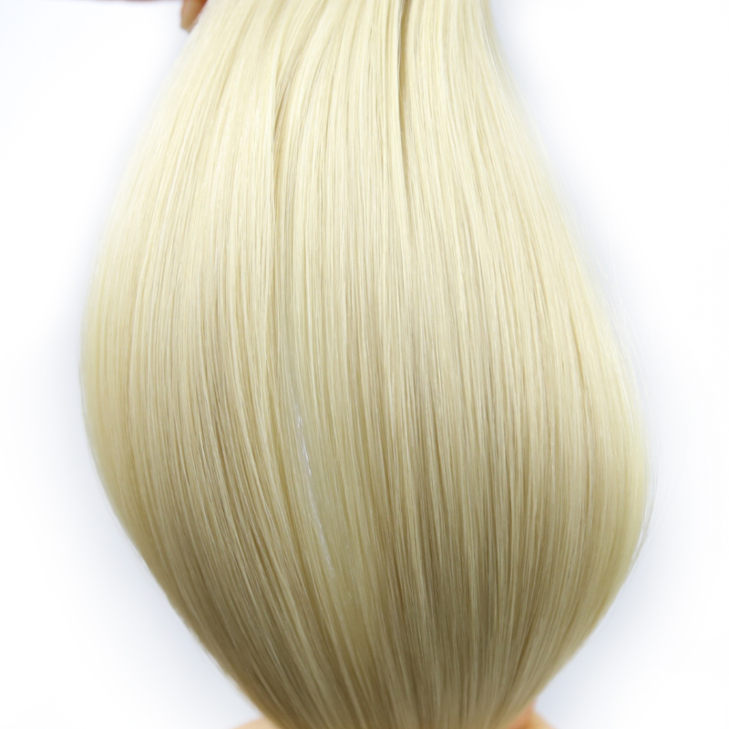 40 Stück glattes europäisches Klebeband Haar #60 Blonde Farbe menschliches Haarverlängerungen
