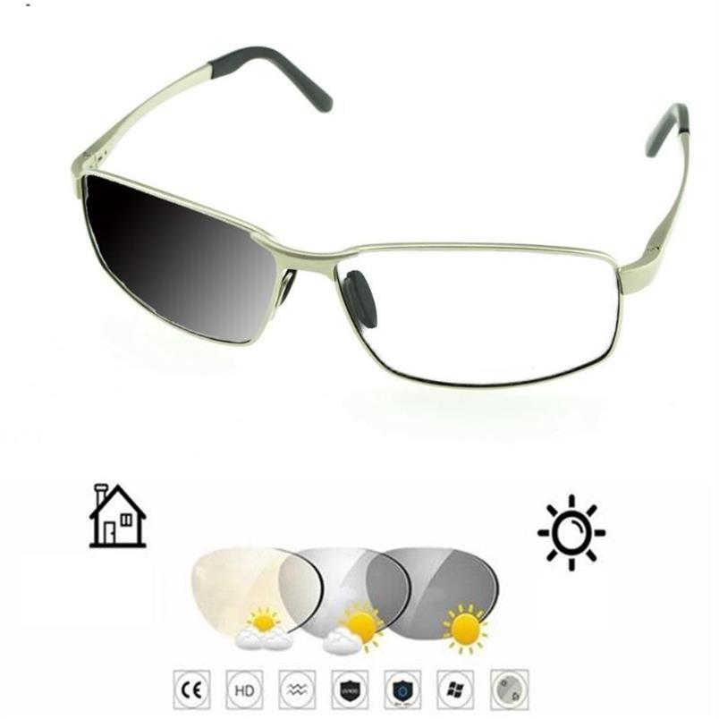 Al-mg Alloy Shield Type Oversized Men Pochromic Grey Reading Glasses 0 75 1 1 25 1 5 1 75 2 2 25 2 5 2 75 To 4309h