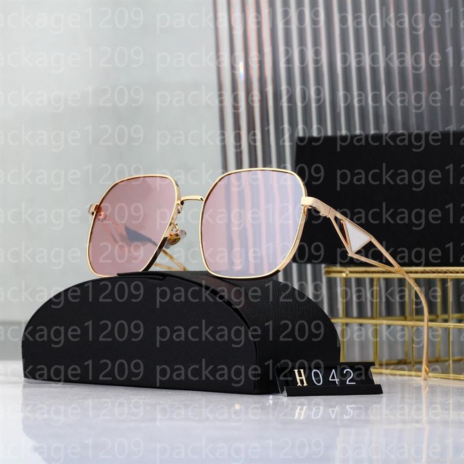 042 Designerskie okulary przeciwsłoneczne luksusowa marka moda vintage metalowa rama Uv400 klasyczna męskie i damskie szklanki pszczół Tren2748