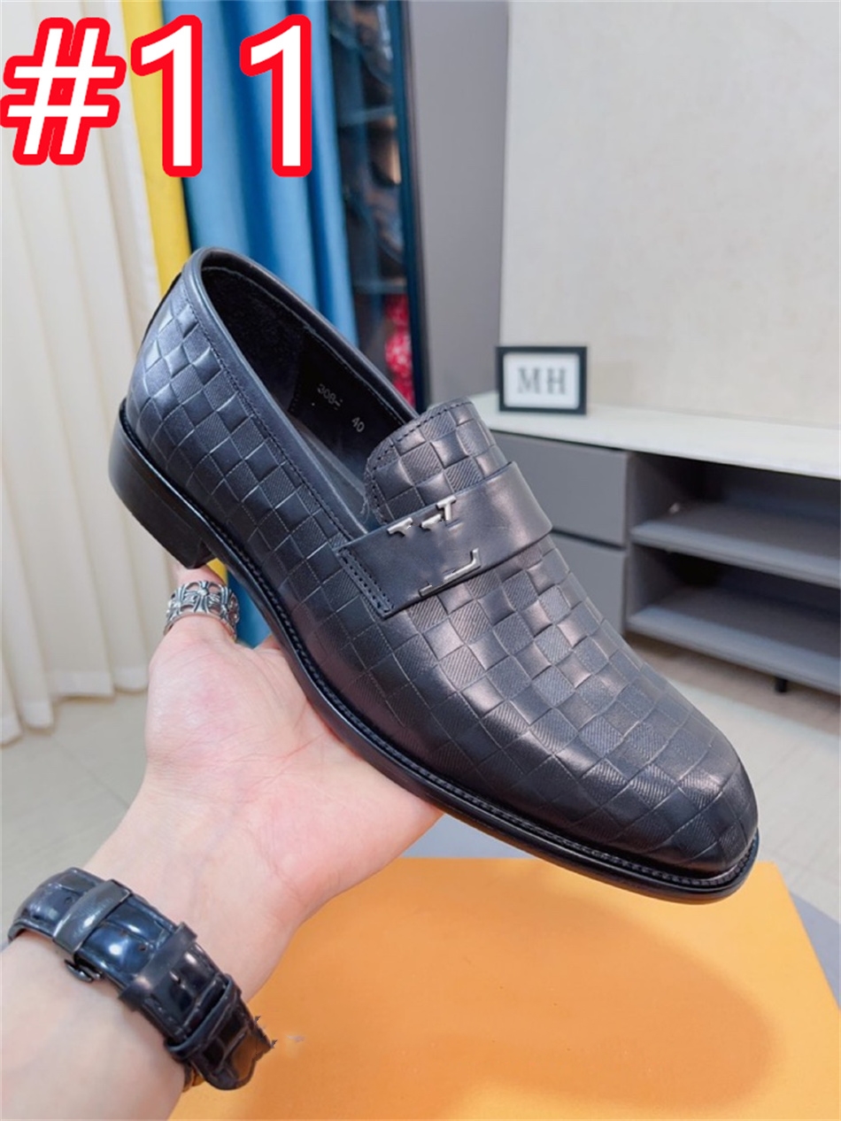 40Model Uomo vera in pelle vera Scarpe casual marca di lusso di lussuosi Mano di design da uomo mocsins Moccasins slittamento traspirato su scarpe di guida plus size 38-46