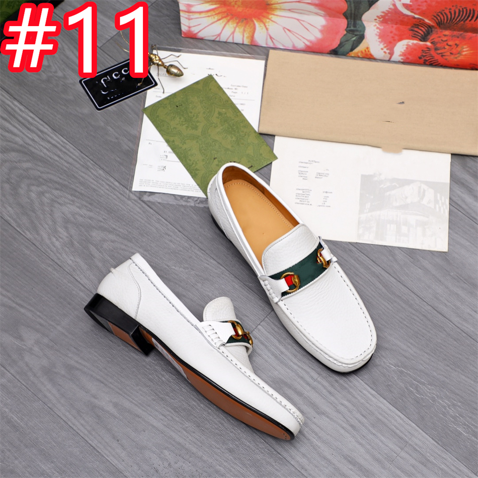 11 Modelfashion Slip on Men Designer Dress Scarpe Men Oxfords Fashion Dress Dress Scarpe 2023 Nuove Classic in pelle da uomo Scarpe