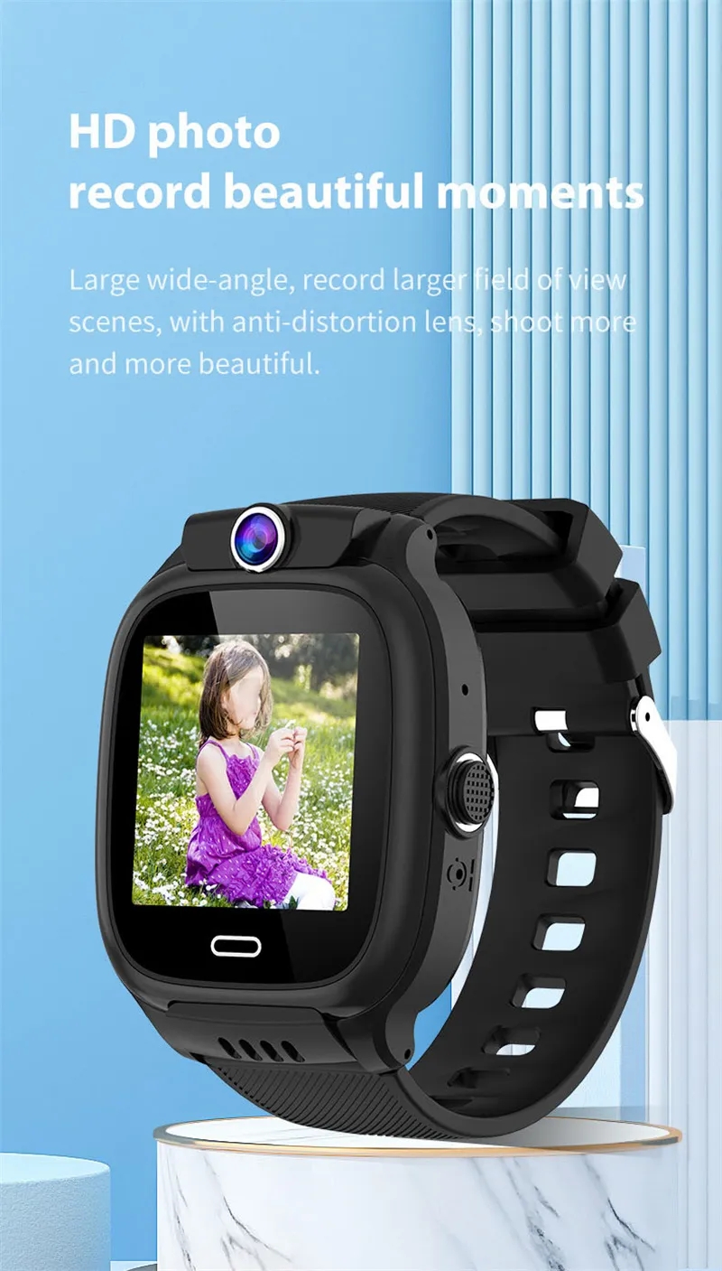 Y31 Kids Smart Watch SIM Card Video Call Voice Chat Waterproof SOS GPS LBS WIFI Positioning Camera Alarm Clock Smart Watch Boys Girls for IOS Android
