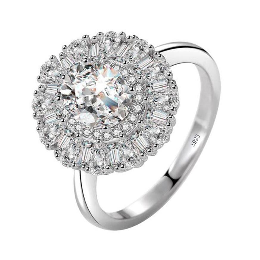 REAL 925 Anneau en argent sterling ovale 6 8 mm Moissanite Gemstone Wedding Engagement Ring Fine Bijoux Gift entier XR438211L