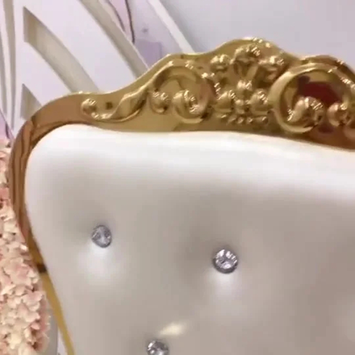 Eventi di nozze di King Arm Eventi da sposa e sedia da sposa con diamante sulla sedia della royal a corona posteriore sedie in acciaio inossidabile mandap il matrimonio fase 151