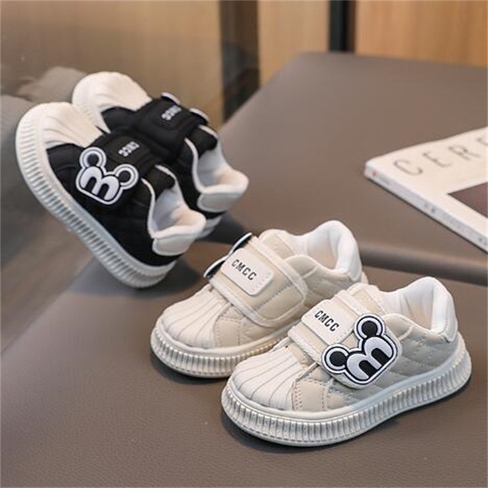 Cartoon Baby First Walkers Spring Autumn Children Athletic Shoe Leather Toddler Boys Girls Sneakers Cute Soft Sole Fashion Kids Sports Shoes