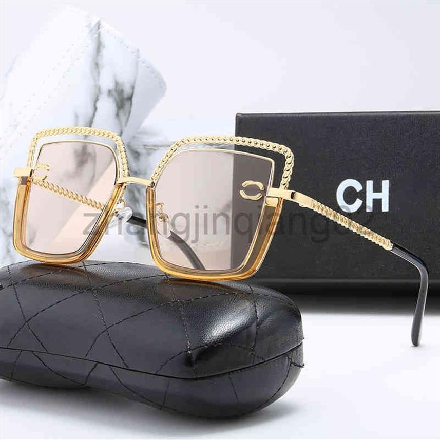 Designer Channel Sunglass Eyewear Cycle luxueux Fashion Casual Fashion Mens New Metal Trend Business Polyday Vintage Baseball SP260C
