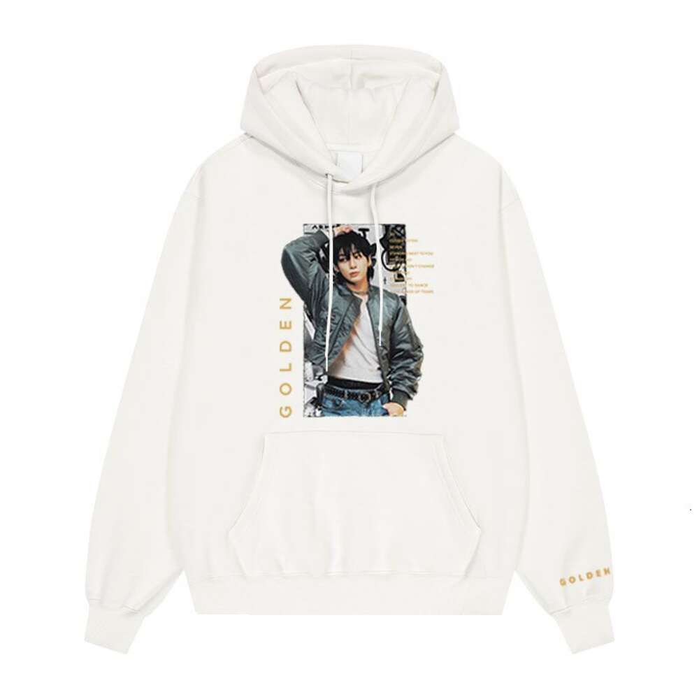 Sudadera con capucha Kpop GOLDEN para hombre y mujer, ropa de ayuda de diseño, chaqueta de calle Unisex, sudadera, Top, 2023