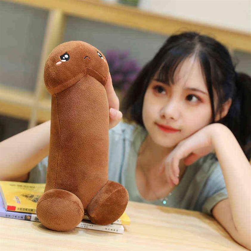 Trick Penis Plüschspielzeug Simulation Junge Dick Plushie Real-Life Penis Plüsch Umarmung Kissen ausgestopft sexy interessante Geschenke für Freundin 2238s