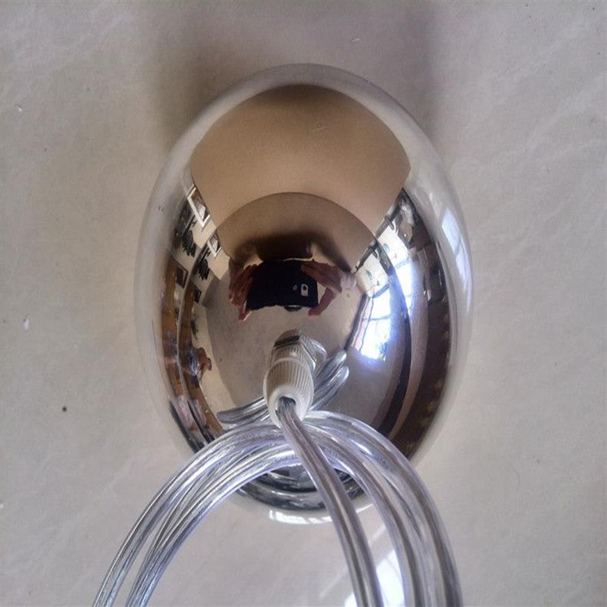 Modern Glass Globe Ball Pendant Lights Silver Shade Pendant Lighting Round Tak