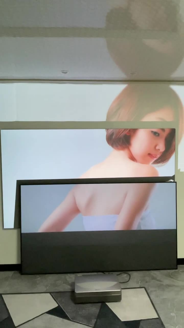 Fengmi Fresnel Projector -skärm ALR UST 16: 9 Alfa Ambient Light Resistance Technology Wall Mounted Fixed Frame Projection Screen