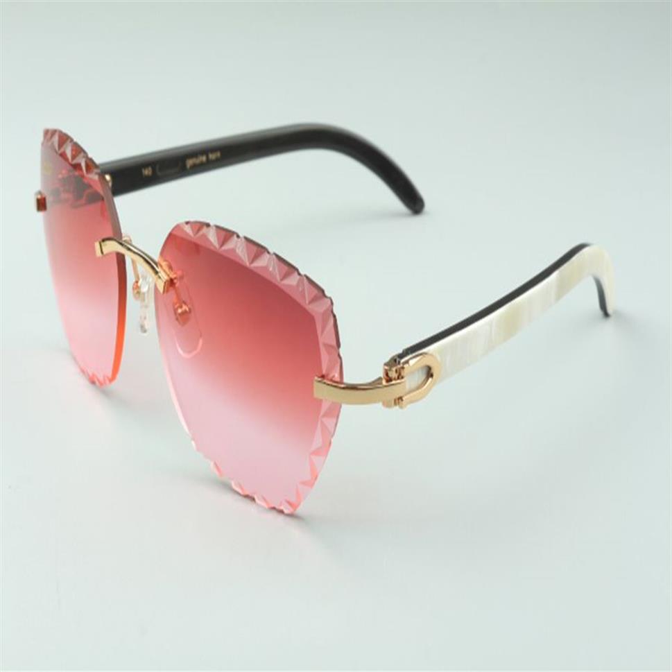 Smile Snest Fashion High-End Gurvy Lins Sunglasses 3524019 Натуральные смешанные буйволы.