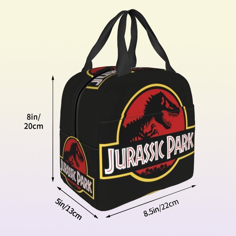 Bolsa personalizada Jurassic Park feminina, lancheira isolada com refrigerador quente para escola infantil 2207115476796