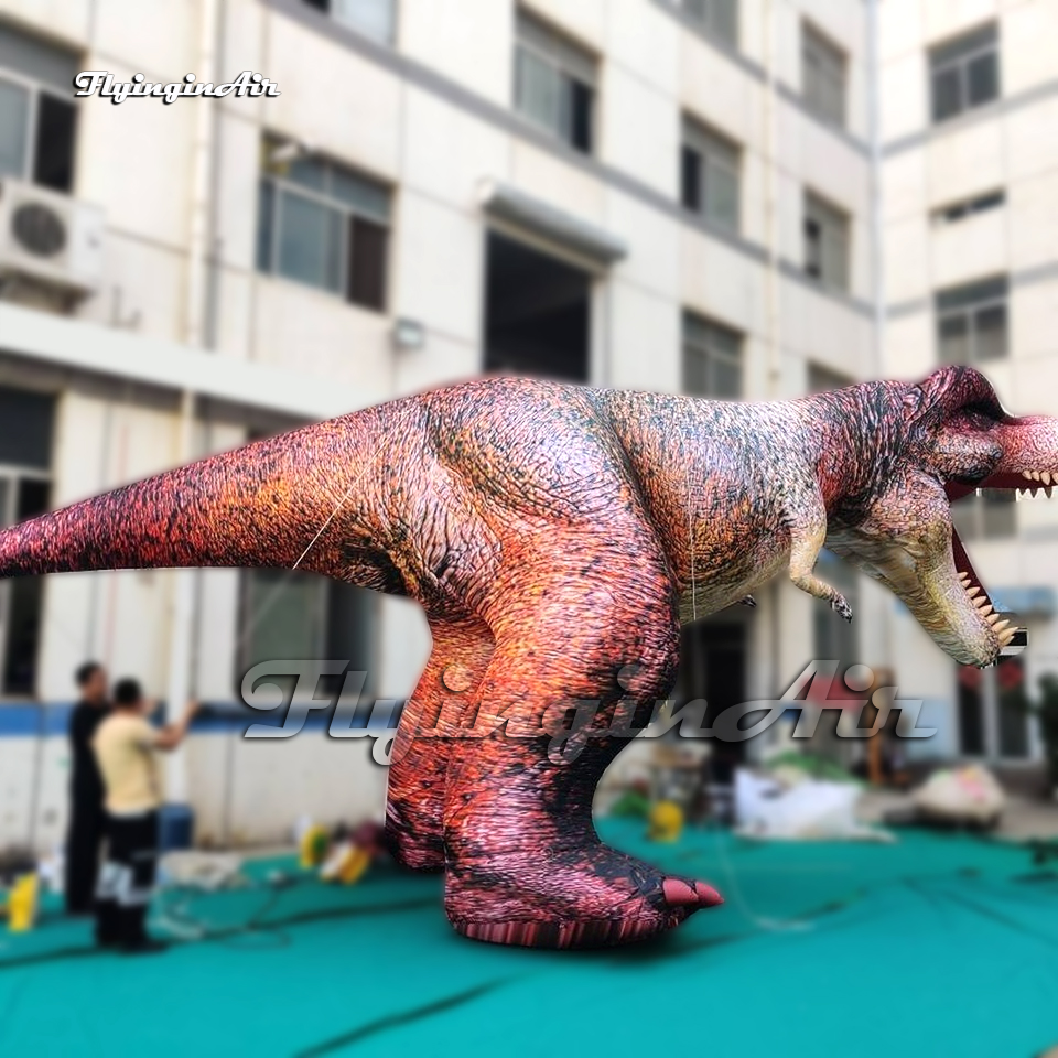 Féroce réel grand dinosaure gonflable Tyrannosaurus Rex Modèle Ballon animal 5m Blow Up Up T-Rex pour le parc et le show du musée