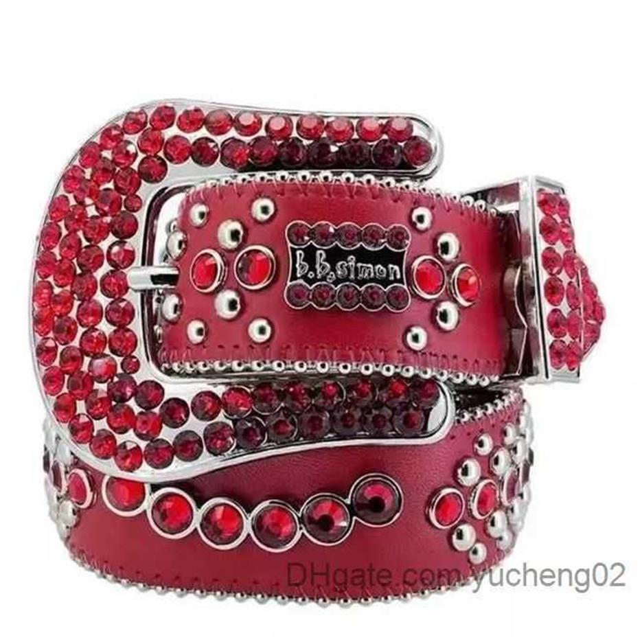 Hombres 2023 Mujeres BB Simon Belt Bindo de diseño de lujo Cinturas de aguja retro Cinturas de hebilla de es Diamantes Yucheng02202a
