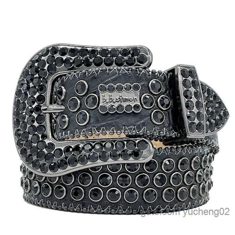 Мужчины 2023 Женщины BB Simon Belt Luxury Designer Belt Retro Buckle Ristels 20 Цветные кристалл алмаз Yucheng02234G