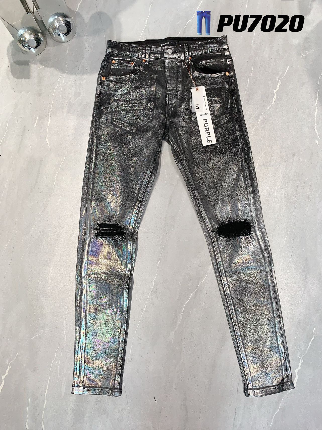 Jeans viola Pantaloni denim Jeans da uomo Jeans firmati Uomo Pantaloni neri di marca Qualità di fascia alta Design dritto Lavaggio retrò Pantaloni sportivi casual Designer Joggers Pant 03