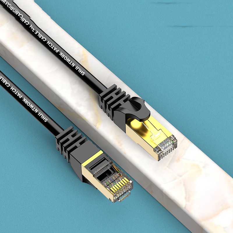 Interface RJ45 gigabit catégorie 6 câble réseau ordinateur cat6 câble de raccordement câble réseau routeur câble haut débit câble non blindé transmission haute vitesse