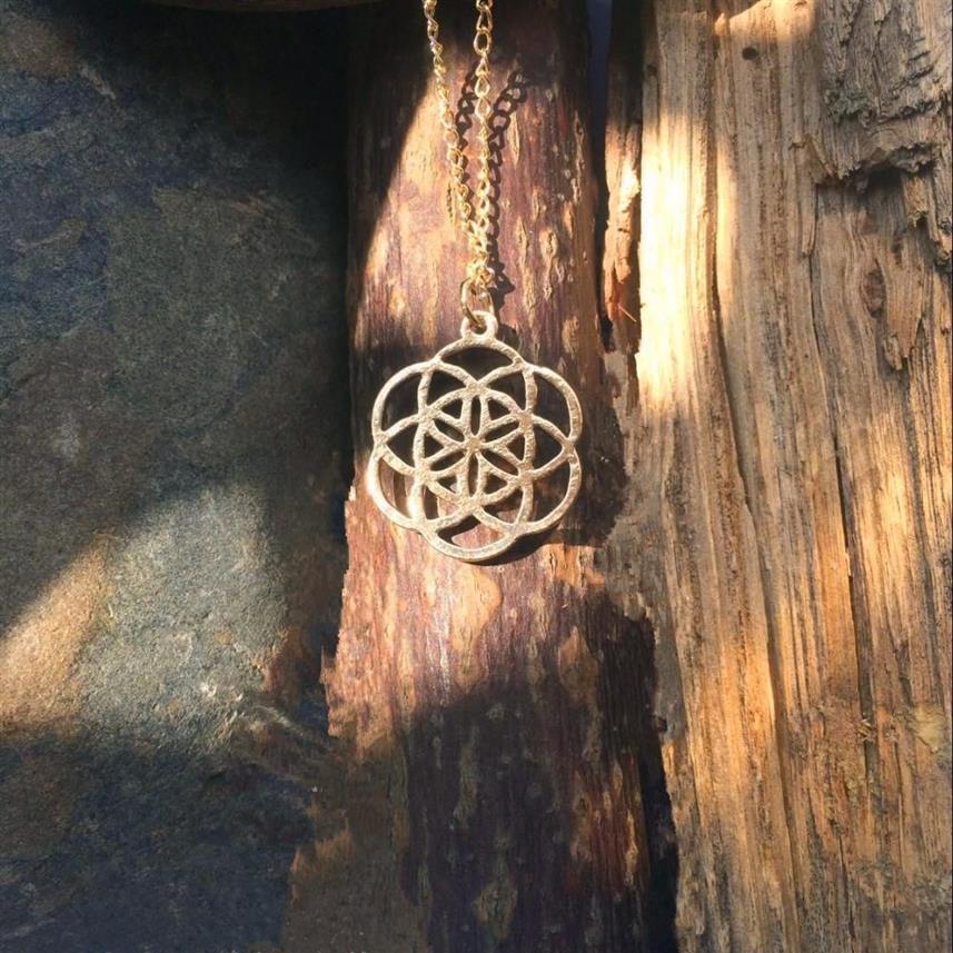 Mandala Necklace Flower of Life Cioccola