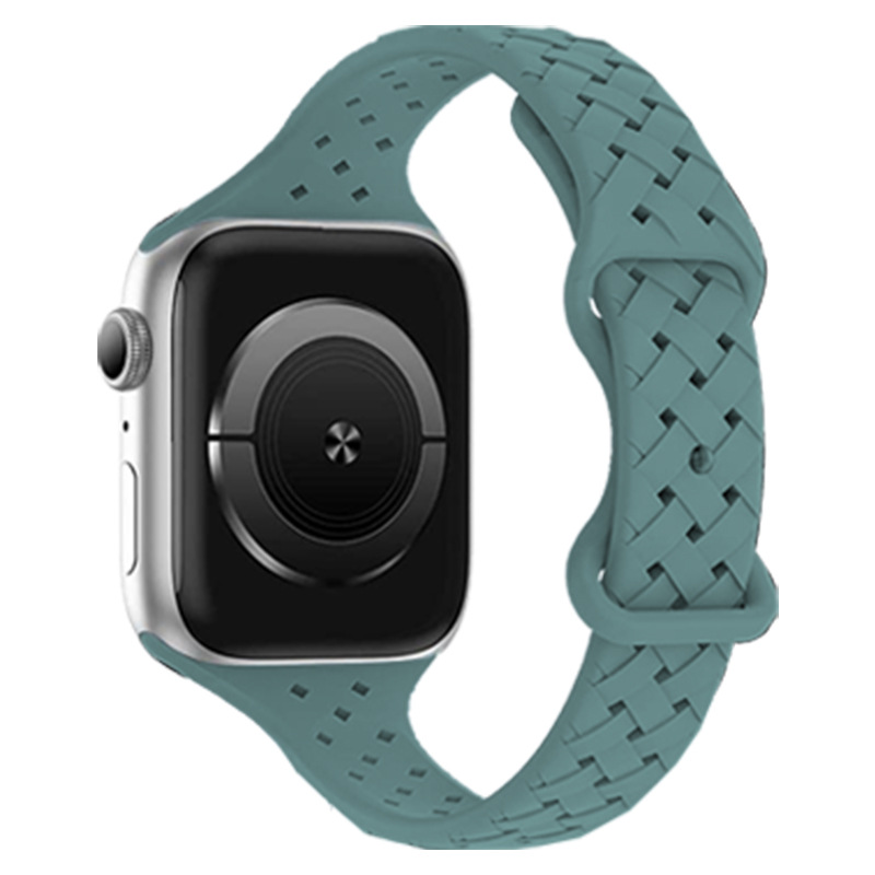 Woven Loop Silicone Strap for Apple Watch Band Ultra 49mm 44mm 40mm 45mm 42mm Sport Bracelet for IWatch Series 8 7 6 5 4 3 2 1 