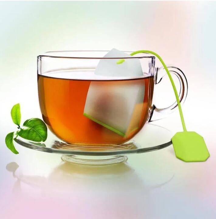 Torby na sitko herbaty Kreatywne urocze herbatę z herbatą silikonową herbatę z liścia liścia filtra dyfuzora