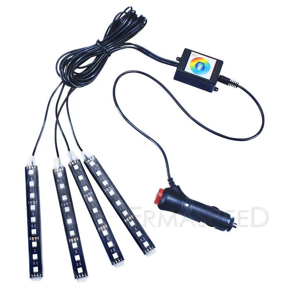 Motorverlichting 4 IN 1 Motor LED Sfeerstrips Licht Android IOS App Controle RGB Decoratieve Romantische LED-verlichting UniversalL231225