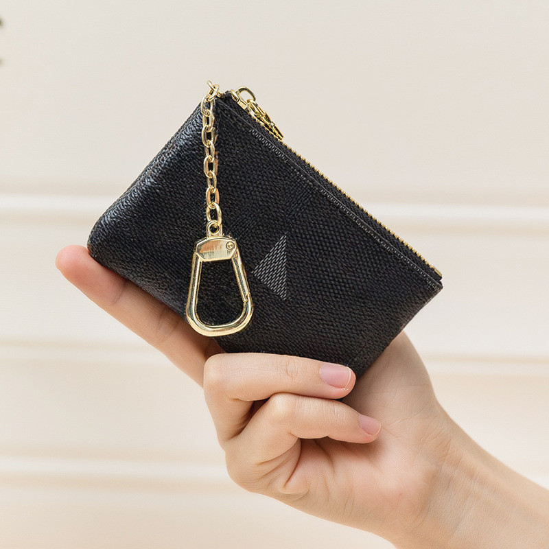 Womens Mini Coin Pres -keychain Women Print Wallet Beychains Mens Mens Card Card Acags Bag Bag Keyring keyrings accessosities