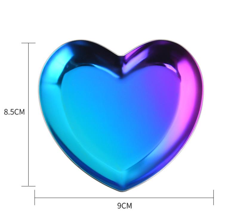 Wholesale Heart Shape Metal Plate Jewelry Display Tray Wedding Plates Necklace Tray SN5334