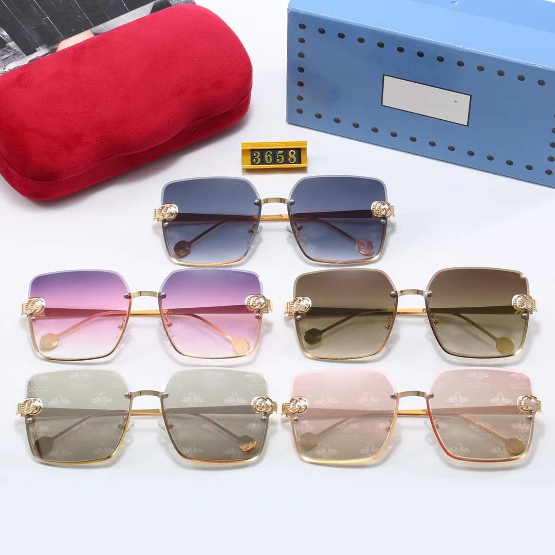 Tons de grandes dimensões da marca Mulher Sunglasses Sun Fashion Square Big Frame Sun Glasses
