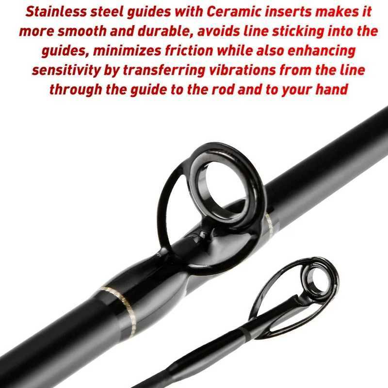 Boat Fishing Rods Fishing Rod Carbon Fiber Spinning/Casting Lure Rods ML/M/MH 3tips Fast Bass Fishing Pole for Reservoir Pond River Stream LakeL231223
