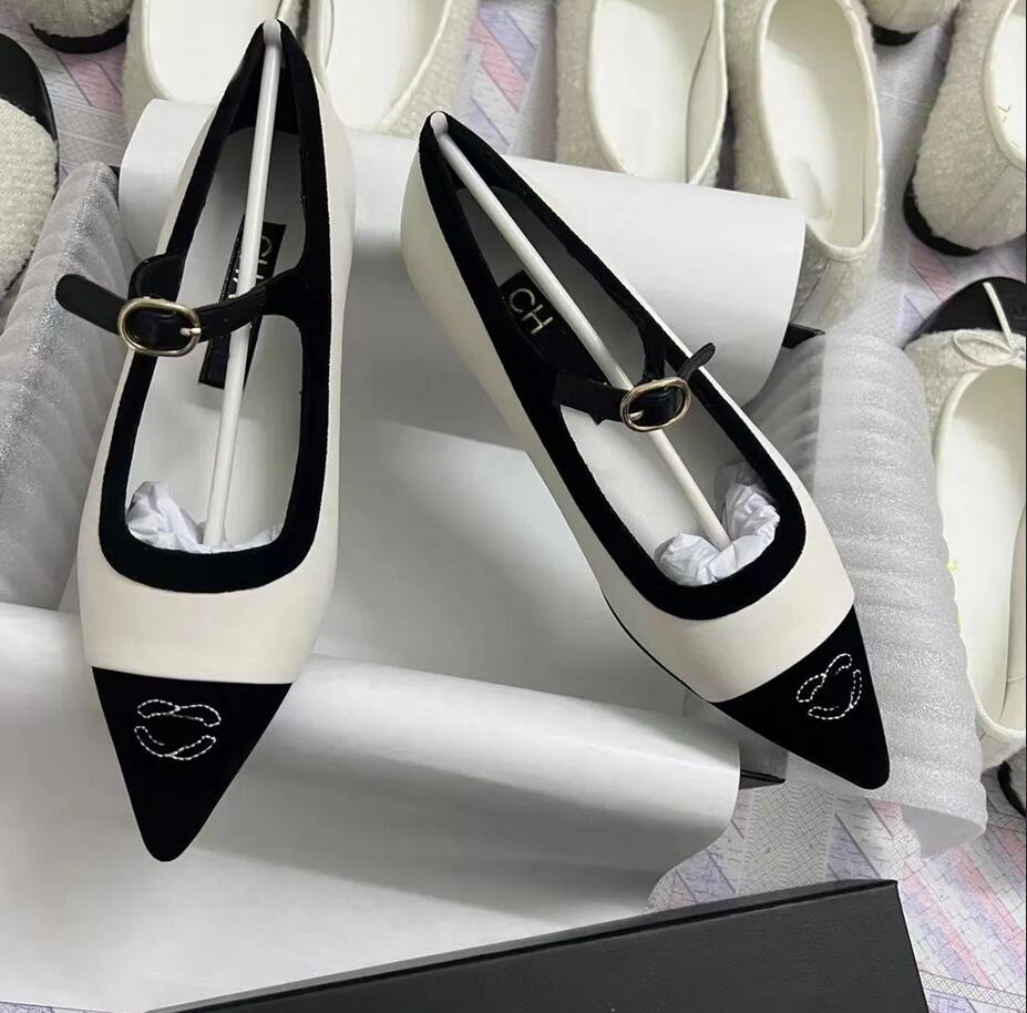 Designer scarpe singole tacchi alti da donna 2024 nuovi colori classici abbinati alla moda bicolore tacchi alti Bao scarpe eleganti con canale testa 35-40 cc1987